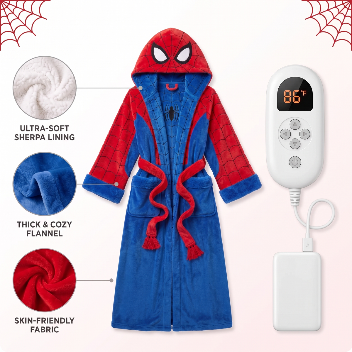 Spideyyy™ Heated Robe
